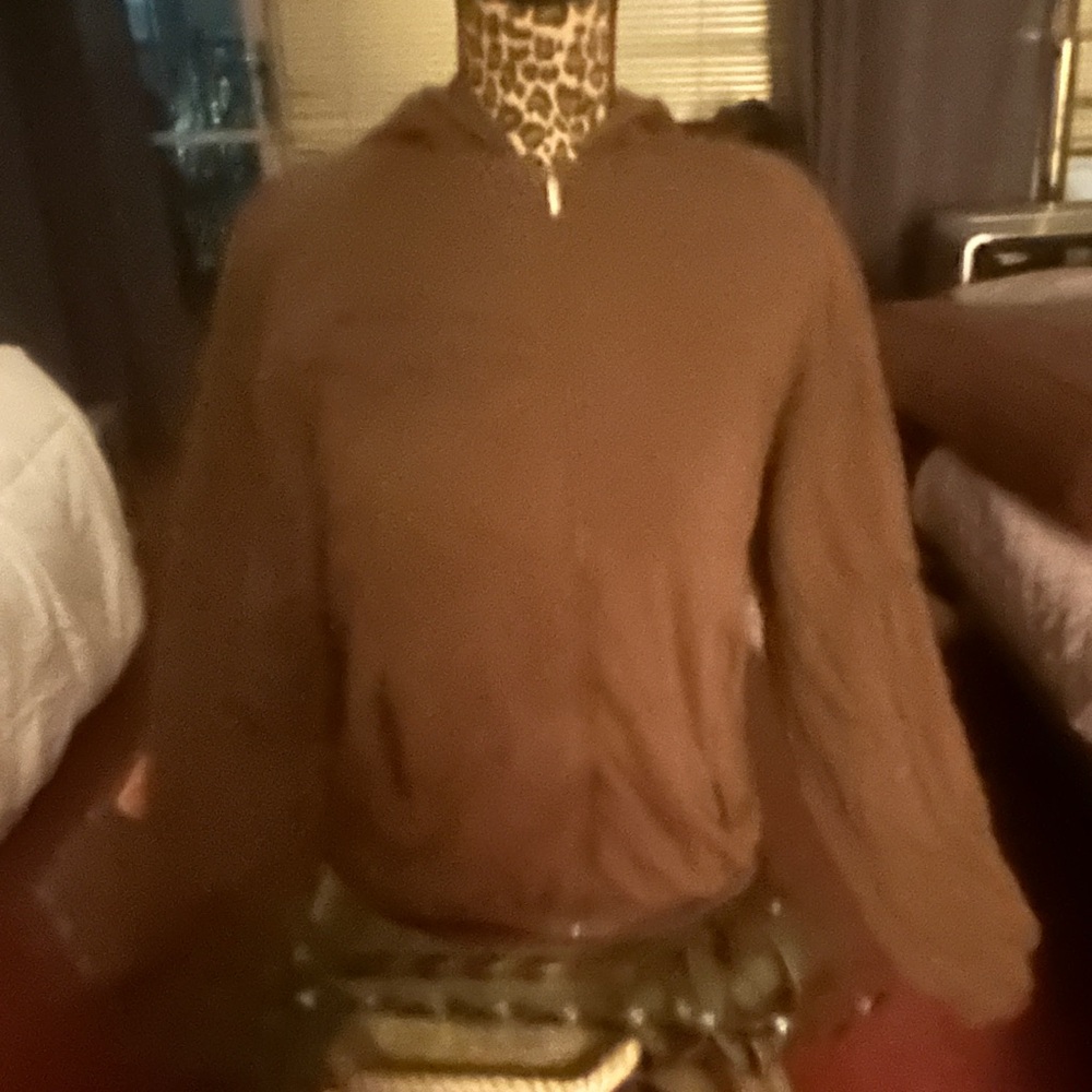 Philosophy Brown Zip Up Jacket - Picture 5 of 14